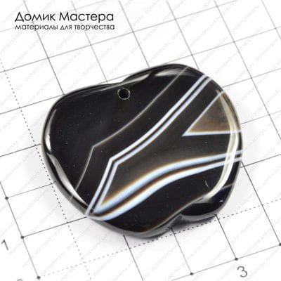 K-Kul-000250 - подвеска, агат, 42х38х6мм