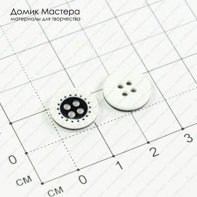 F-Pug-000023 - пуговица, пластик, 13мм