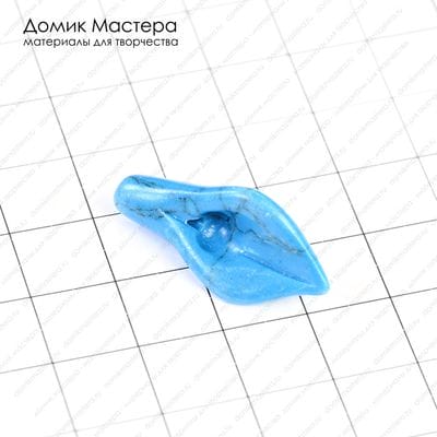 K-Bus-000551 - бусина, ювелирный пластик, цветок, 28х14х7мм
