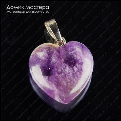 K-Kul-000653 - аметист, подвеска, 21х20х6мм