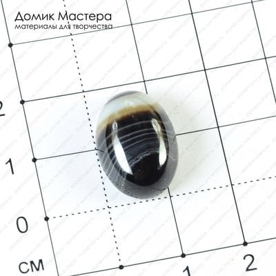 K-K-000952 - агат, кабошон, 18х13х7мм