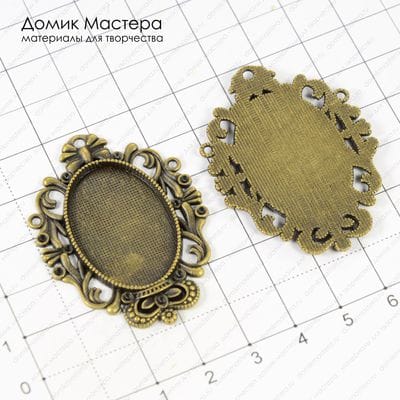 F-Kon-000099 - коннектор, рамка 30х20мм, размер: 49х35мм