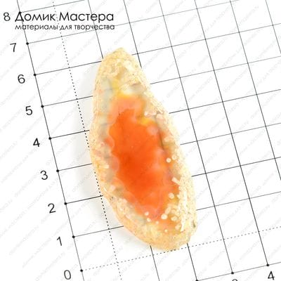 K-Kul-000543 - агат тонированный, подвеска, 63х26х5 мм