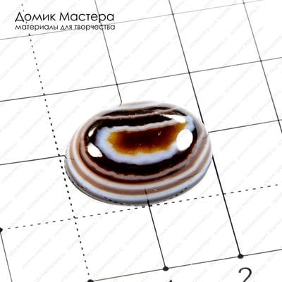 K-K-001048 - агат, кабошон, 20х15х7 мм