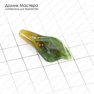 K-Bus-000550 - агат индийский, бусина, цветок, 36х16х10мм