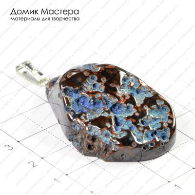 K-Kul-000314 - агат, тонирован, подвеска, 44х28х15мм