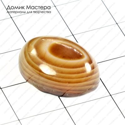 K-K-001066 - агат, "око", кабошон, 18х13х7мм