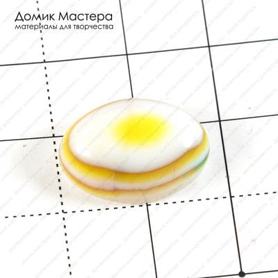 K-K-001215 - агат тонированный, кабошон, 18х13х7мм