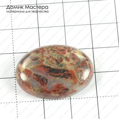 K-K-001333 - яшма брекчиевая, Австралия, кабошон, 30х22х6мм