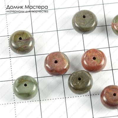 K-Bus-000731 - яшма, бусины, 10х6мм