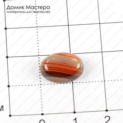 K-K-001361 - агат, оникс, кабошон, 14х10мм