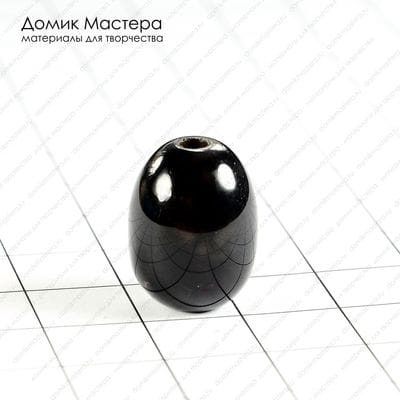 K-Bus-000689 - агат, бусина, 17х12мм