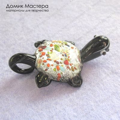 F-Pod-ste-000005 - подвеска, муранское стекло, 55х33мм
