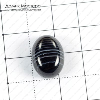 K-K-001321 - агат тонированный, кабошон, 18х13х6мм
