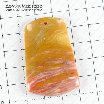 K-Kul-000624 - агат, подвеска, 48х31х6мм