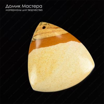 K-Kul-000627 - яшма, подвеска,44х41х6мм