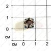 Bu-Met-000089 - Бусина - синие стразы - под старинное серебро