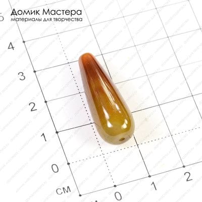K-Bus-000543 - агат, бусина, 29х10мм