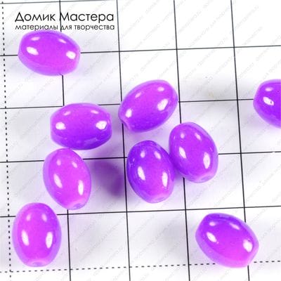 Bu-St-000102 - стекло, бусина, 11х8мм