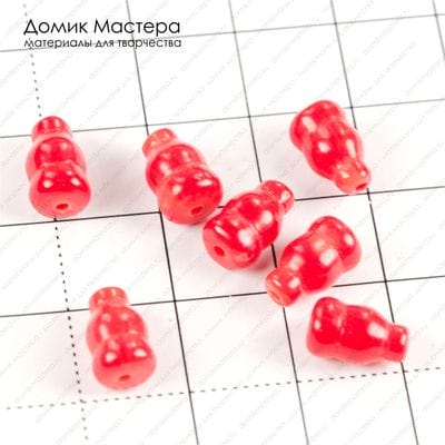 K-Bus-000811 - коралл, натуральный камень, 9х6мм