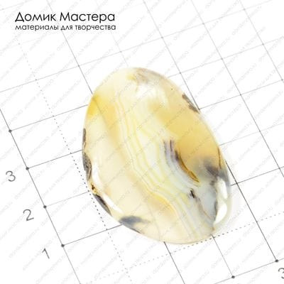 K-Kul-000299 - агат, подвеска, 45х30х5мм