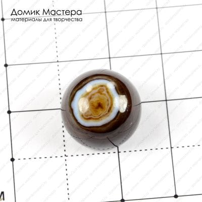 K-K-001360 - агат, "око", кабошон, 15х10мм