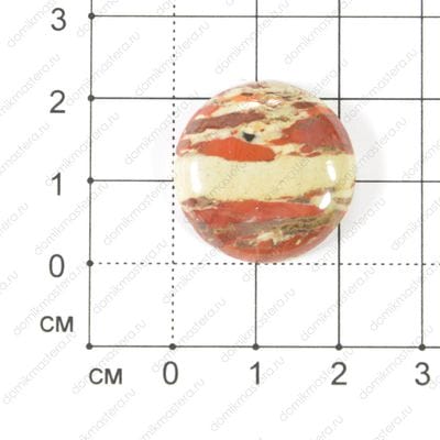 K-K-000066 - яшма австралийская - кабошон - 22х5мм
