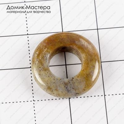 K-Bus-000791  - агат индийский, бусина, натуральный камень, 20х5мм