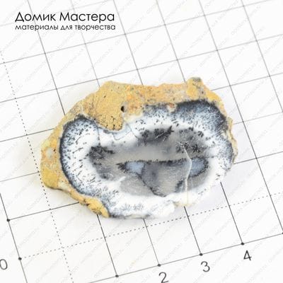 K-K-000581 - спил агата (опала) мохового, 45х37х4мм