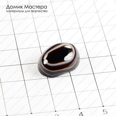 K-K-001008 - агат, "око", кабошон, 20х15х8мм