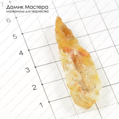 K-Bus-000385 - агатовая жеода с кварцевой друзой, 51х15х6мм