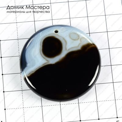 K-Kul-000612 - агат, подвеска, тонирован,  46х8мм
