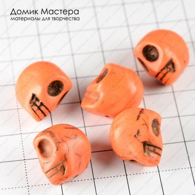 K-Bus-000773 - говлит тонированный, бусина, 19х19х14мм