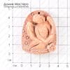 K-Kul-000384 - подвеска резная из камня, 48х38х10мм