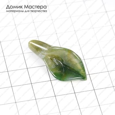 K-Bus-000552 - агат индийский. бусина, цветок, 35х16х11мм