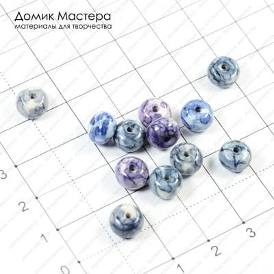 K-Bus-000443 - бусина, каменная крошка, тонирована, 8х4мм