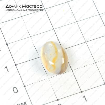 K-K-000760 - агат, кабошон, 14х10х5мм