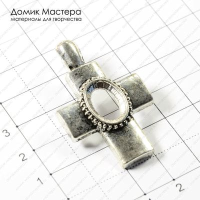 F-Pod-s-000215 - подвеска с английским замком, 47х28мм, рамка 10х14мм