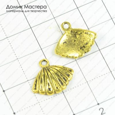 F-Pod-z-000029 - подвеска, под золото, 15х18мм