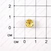 Bu-Met-000021 - Бусина - синие стразы - под золото, 8х3мм