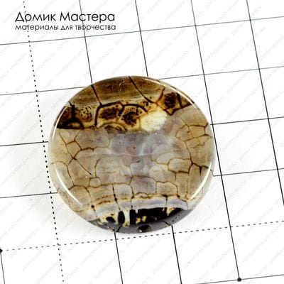 K-Bus-000678 - агат тонированный, бусина, 29х5.5мм