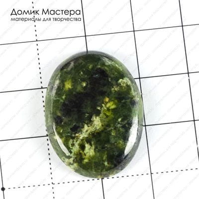 K-K-001492 - жадеит, кабошон, натуральный камень, Канада, 27х20х4мм