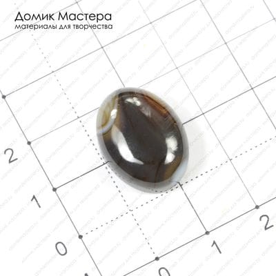 K-K-000518 - агат, кабошон, 20х15х6мм