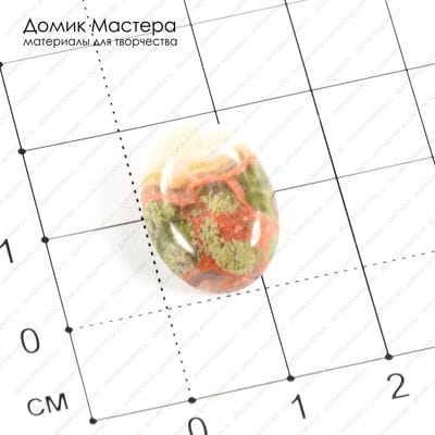 K-K-001144 - брекчиевая яшма, кабошон, 19х13х6 мм