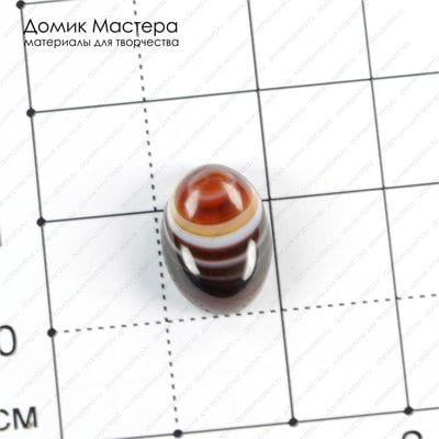 K-K-001323 - агат тонированный, кабошон, 14х10х4мм