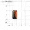 K-K-000606 - обсидиан, кабошон, 20х11х5мм