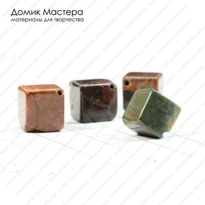 K-Bus-000434 - бусина, яшма, набор из 4шт., 10х10мм