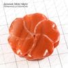 K-Kul-000490 - агат, подвеска большая, резной цветок, 47х15мм