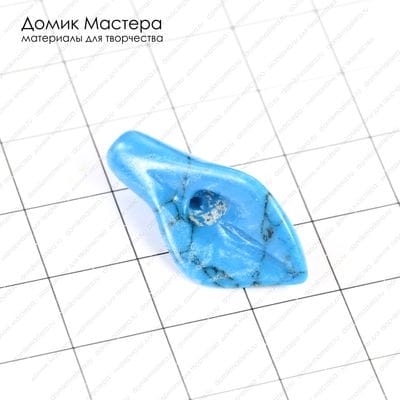 K-Bus-000556 - бусина, цветок, ювелирный пластик, 28х14х7мм