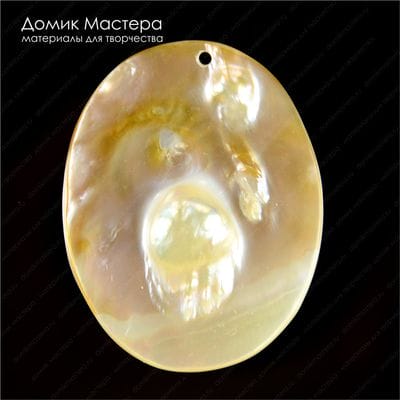 K-Kul-000596 - перламутр, подвеска, 46х36х7мм